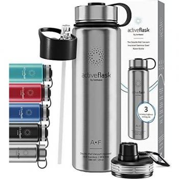 Botella de Agua Térmica Active Flask + Pajita
