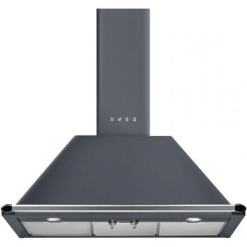 Campana decorativa Smeg KT90GRE, 90cm, Gris, 69 dB, 788 m³/h
