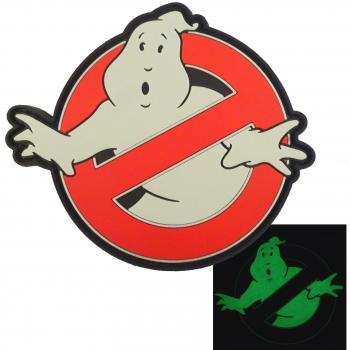 LEGEEON Ghostbusters No Ghost Glow Dark GITD Cosplay Movie PVC Rubber 3D Hook Patch