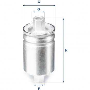 Filtro de Combustible UFI 31.750.00 para Petrol, Compatible con Lotus, Mg y Rover