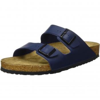 Sandalias Unisex Birkenstock Arizona SFB Azul, Berko Flor, Estrechas, 41 EU
