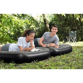 Colchón inflable 3 en 1 Bestway negro y gris 188x99x25 cm