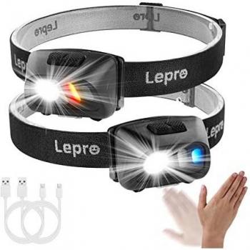 Lepro Linterna Frontal Recargable 1500lux