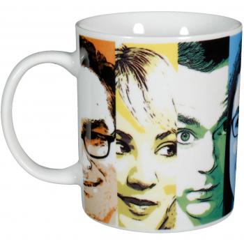Big Bang Theory The Kaffeetasse „Faces“, Porzellan, 320ml – 0122072 Taza de café, Porcelana, weiß, 12 x 7.5 x 9.3000000000000007 cm