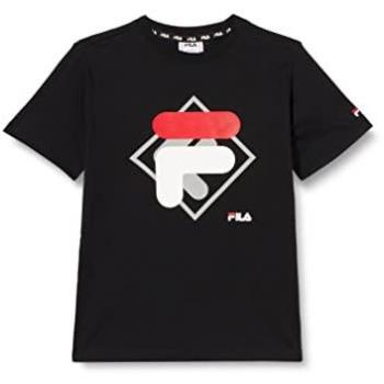 Camiseta de Manga Corta Infantil Fila FAT0340 80010 Negra 12 Años