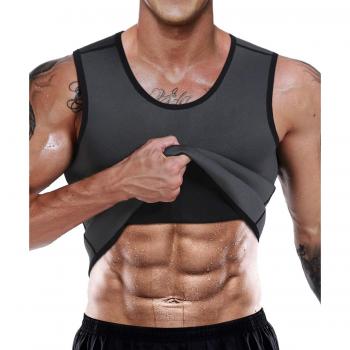 LaLaAreal Faja Reductora Adelgazante Hombre Neopreno Camiseta Reductora Compresion de Sauna Deportivo