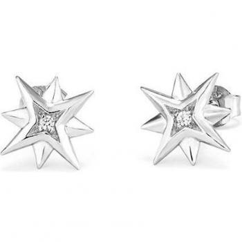 Pendientes Radiant Stars de Plata Plateado