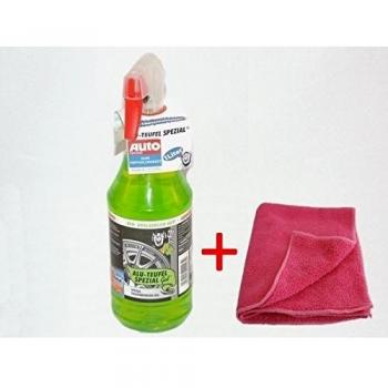 Tuga de aluminio Teufel Llanta limpiador Gel especial 1 L + Paño de microfibra doble tejida 450 g/m²