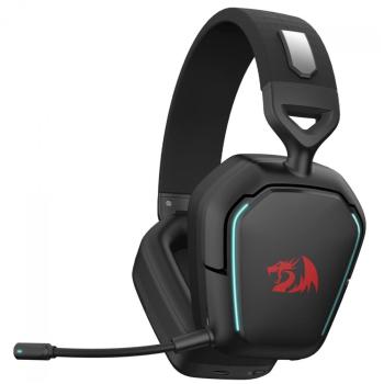 Auriculares Inalámbricos Gamer Redragon H868 RGB 3 Modos Sonido Envolvente 7.1 Drivers de 40 mm Micrófono con Cancelación de Ruido Over-Ear