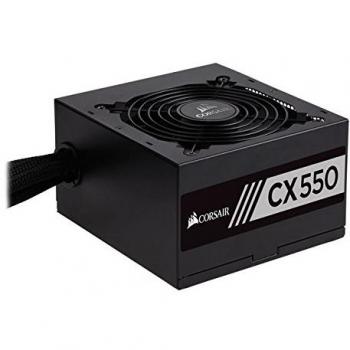 Corsair CX550 - Fuente de Alimentación ATX, 550W, Certificado 80 Plus Bronze, con Ventilador de 120mm y 5 Conexiones SATA