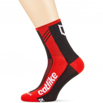 Catlike 37º Summer Time - Calcetines de ciclismo, color rojo/negro, talla S