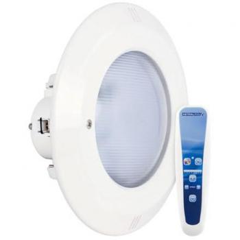 Astralpool Proyector Lumiplus Essential PAR56 LED 14.5W 1485 Lumen y Astralpool Fplus Proyector PAR56 RGB Wir 1100M + Mando RC110 75777