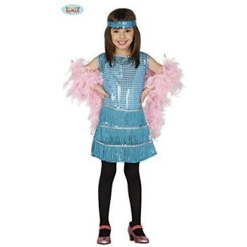 Guirca Rudy Traje de Charleston 5/6 años, Color Azul, 5 – 6, 81551 