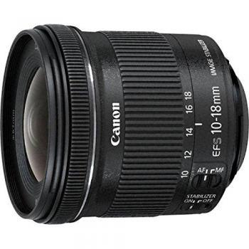 Canon 9519B009 - Objetivo para cámara EF-S 10-18mm f/4.5-5.6 IS STM + EW-73C + Lens Cloth