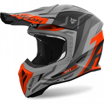 Airoh Casco de Cross Aviator Ace 2 Ground Naranja Mate