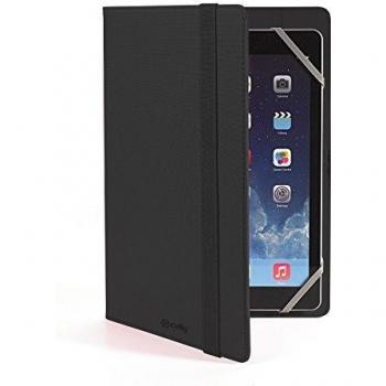 Celly Funda Universal para tabletas de 7 a 8 Pulgadas, Correas elásticas Ajustables, Cierre de Banda elástica Externa, Soporte para Ver Fotos y vídeos