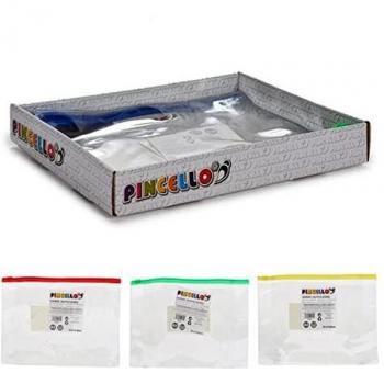 Pack de 12 Sobres autocierre A5 en surtido de 4 colores - Tamaño 18x24cm