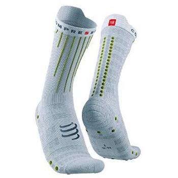 Calcetines Compressport Aero Ciclismo Blanco/Verde T1 Unisex
