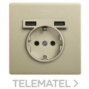 Kit Monoblock Schuko + 2 cargadores USB 1 elemento