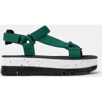 Sandalias Mujer Camper Oruga Up con tiras en verde