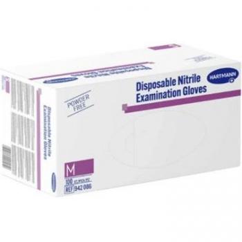 Guantes de Nitrilo Sin Polvo Hartmann Talla M 100 uds