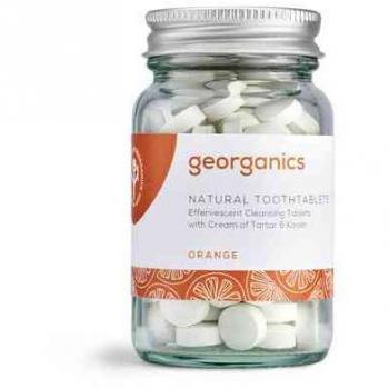 Pasta de dientes natural en pastillas sabor Naranja Georganics