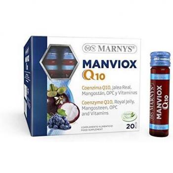 Marny's Manviox Coenzima Q`0, Mangostán, Opc y Vitaminas, Multicolor, 20 Viales