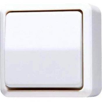 Interruptor de instalación AP600 Jung 606A, Universal, 10AX, 250V, Blanco