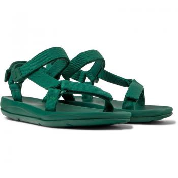 Sandalias planas de mujer Camper Modelo Webbing Mentaco con tiras y cierre adherente
