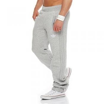 adidas SPO Fleece Trackpant hombres pantalones de chándal gris V33023, Taille:M