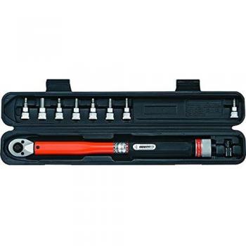 Juego de Llaves de Torque Super-B 3/8 con Bits Naranja / Plata, Rango 12-60 Nm