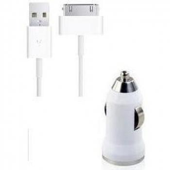 3G-Power - Cable USN de datos y carga y adaptador de corriente para iPod Touch, iPhone 4S, 4, 3G y 3GS - 2in1 KFZ+Datenkabel