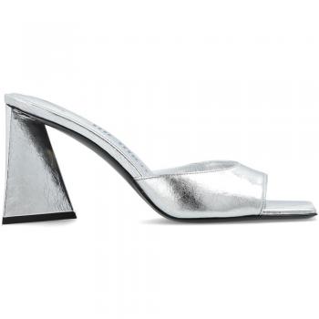 The Attico Heeled Mules, Gray, Size: 7 1/2 US, Female