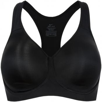 Nike Pro Rival Bra - Sujetador para mujer, color negro / blanco, talla 34D