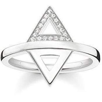 Anillo de Diamantes Thomas Sabo Mujer en Plata de Ley 925, Talla 14