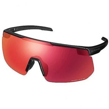 Gafas de sol Shimano S-phyre 2 negras para ciclismo unisex adulto con lente Ridescape ES roja