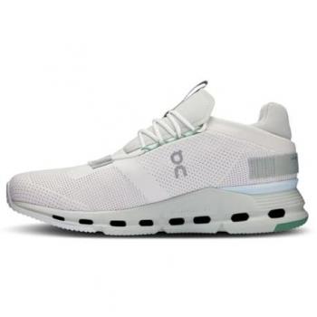 ON Running Cloudnova Men's Lowtop Performance Sneakers - White Glacier Size 11 US