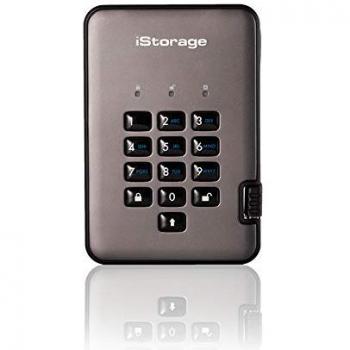 iStorage diskAshur PRO2 256-bit 500GB USB 3.1 FIPS Level 3 Certified, Secure Encrypted Hard Drive