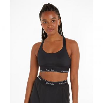 Calvin Klein - Sujetador deportivo de alto impacto negro - Talla M