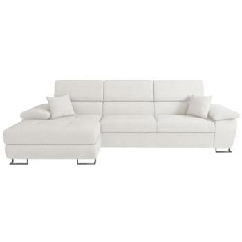 Sofá rinconero Comfivo 242, Abriamo 04, con función de descanso y caja de ropa de cama, 275x170x71cm