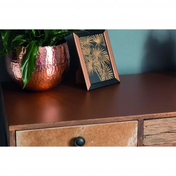 Vinilo autoadhesivo decorativo efecto cobre martillado d-c-fix 67,5 cm x 1,5 m para muebles y cocina