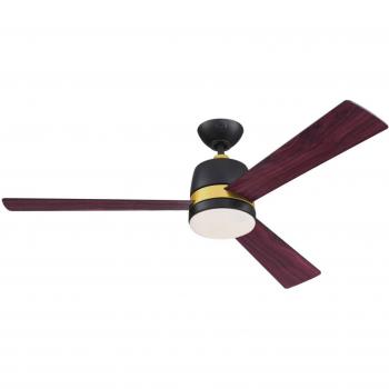 Ventilador de techo Westinghouse Tristan Negro/Cereza 132 cm con luz