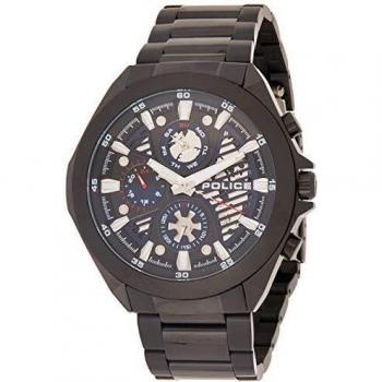 Police Unisex Analog Quartz Watch with Stainless Steel Band - Model PL15654JSB.03M and R1453318002