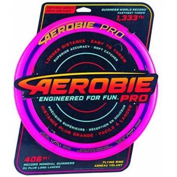 Anillo Aerobie Pro - Frisbee de Lanzamiento 33 cm - Colores Fluorescentes Aleatorios