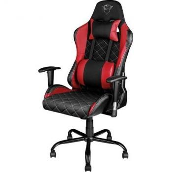 Trust Gaming GXT 707R Resto Silla Gaming, Silla Giratoria Completa de 360° con Cojines Extraíbles, Silla Ajustable en Altura para Juegos, PC, Silla con Bloqueo – Rojo