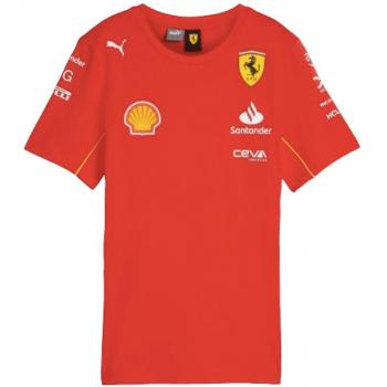 Puma Scuderia Ferrari 2024 Team Women's T-Shirt - Medium Size 12 (Red)