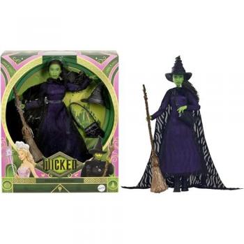 Muñeca Colección Elphaba Thropp - Muñeca de moda de lujo articulada, estilo inspirado en la película Wicked, con pelo trenzado y accesorios, modelo HXY38
