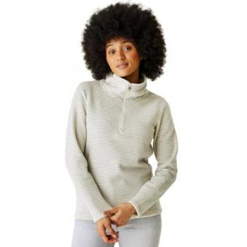 Regatta Women's Solenne 1/2 Zip Outdoor Fleece Pullover - Light Vanilla Silver, Size 12