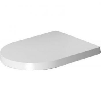 Duravit ME by Starck Soft Close Elongated Toilet Seat in White Satin Matte