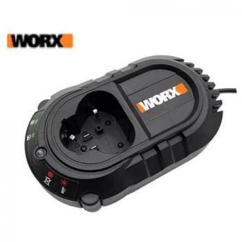 Cargador de batería Worx 12V WA3743 - Carga rápida en 3 horas, compatible con herramientas eléctricas Worx de 12V, diseño compacto y ligero, indicador LED de carga